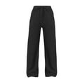 thumbnail image 6 of Outfmvch Wide Leg Pants Woman Sweatpants Women Baleaf Pants Women Boho Pants Women's Pants Dress Pants Women Travel Pants Black L, 6 of 6