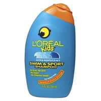 Loreal Kids Extra Gentle 2-In-1 Swim And Sport Hair Shampoo, Splash Of Sunny Orange - 9