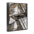 thumbnail image 2 of Stupell Industries Modern Fire Escape Abstract City Black Framed Giclee Art, 16 x 20, by Ethan Harper, 2 of 7