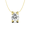 Yellow Gold, variant on Cate & Chloe Clara 18k Yellow Gold Plated Pendant Necklace with Swarovski Crystal Gift for Women