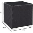 thumbnail image 4 of Modway Convene Outdoor Patio Side Table in Espresso, 4 of 4