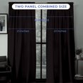 thumbnail image 5 of Kotton Culture Blackout Curtain Pinch Pleated Drapes for Living Room Thermal Insulated Room Darkening Patio Door Window Curtains with Tiebacks & Hooks W(21"+21") L108 (2 Panels Combined, Black), 5 of 8