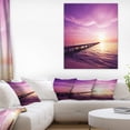 thumbnail image 1 of Boardwalk in Purple Seashore - Seashore Canvas Art Print, 1 of 3