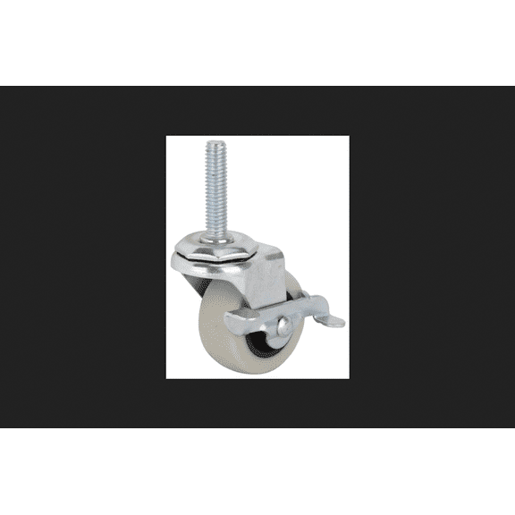 ProSource Swivel Caster with Brake 2" Diameter 102 lb. Thermoplastic Rubber