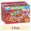 (2 pack) Trix Breakfast Cereal Treat Bars, Value Pack, 16 ct
