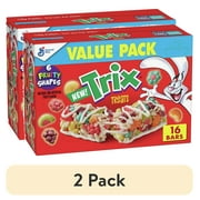 (2 pack) Trix Breakfast Cereal Treat Bars, Value Pack, 16 ct