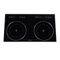 thumbnail image 1 of Electric Ceramic Cooktop, Countertop Built in Electric Stove Top Touch Control Easy Cleaning Precise Temp Control with Timer for Kitchen US Plug 110V 1100W plus 1100W, 1 of 7