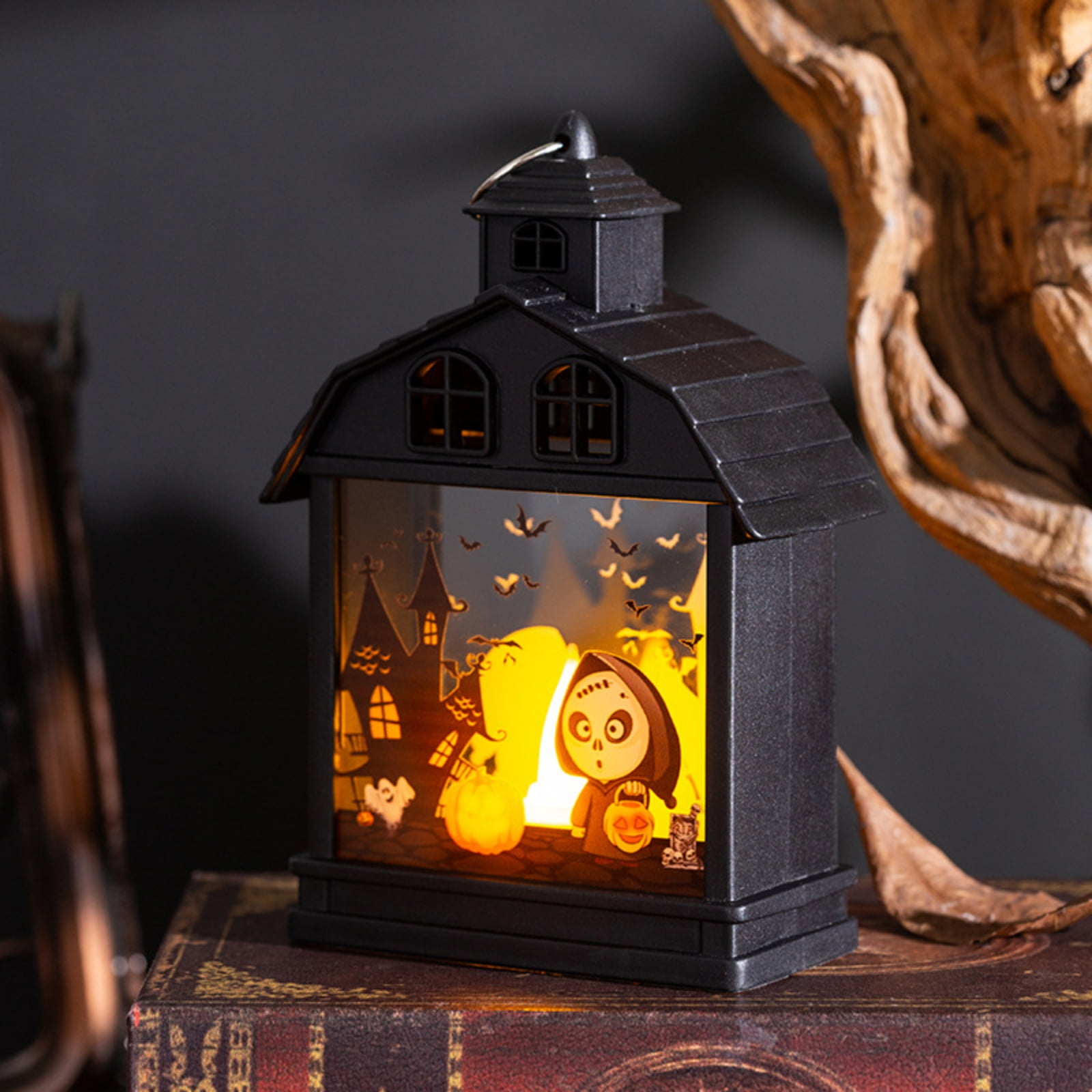 Halloween LED Lantern Lights, Small Vintage Style Flameless Lantern