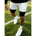 thumbnail image 2 of Men's Running Fitness Shorts Double Layers Quick Drying Running Workout Shorts with Pockets, Athletic Stealth Short Gym Training Pants, 2 of 4