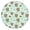 Green Highland Cow, variant on Math Equations Geometric Shapes Pattern Round Fitted Tablecloth with Elastic Edge,Dining Table Cover Waterproof,Outdoor Round Tablecloth for Camping,Dining,Indoor and Outdoor