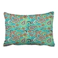 thumbnail image 1 of RYLABLUE Housses de Coussin Rectangulaires en Polyester avec Motif Imprimé Paisley Rétro Coloré 20 x 30 Pouces avec Fermeture Éclair Cachée pour Canapé Maison, 1 of 1