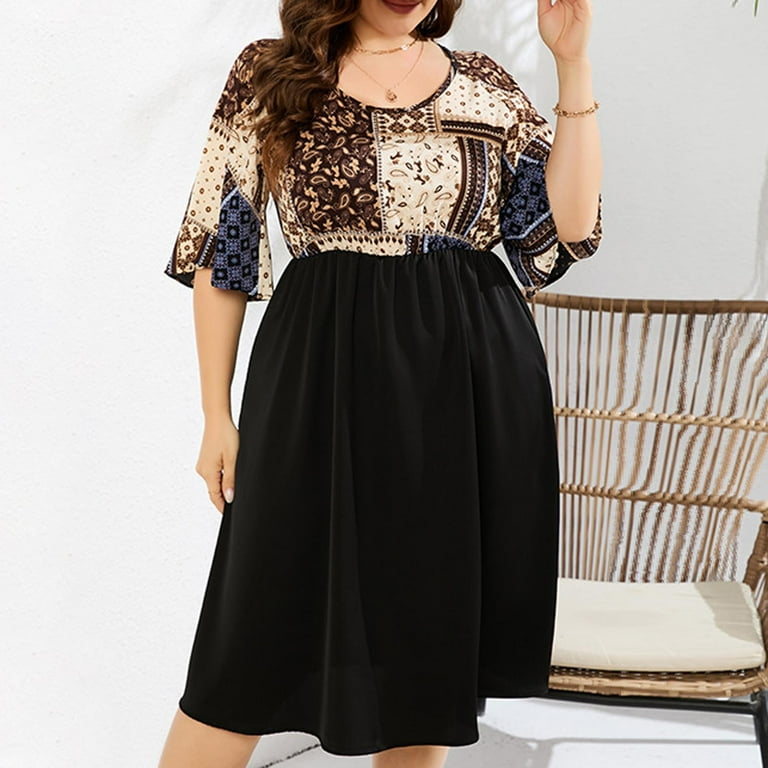 Herrnalise Summer Dresses for Women 2024 Trendy Plus Size Women's Clothing Vintage Blue Floral Print Casual Long Sleeve Maxi Dress Elegant Party Formal Round Neckline Oversized DressBlue - Walmart.com Herrnalise Summer Dresses for Women 2024 Trendy Plus Size Women's Clothing Vintage Blue Floral Print Casual Long Sleeve Maxi Dress Elegant Party Formal Round Neckline Oversized DressBlue - Walmart.com