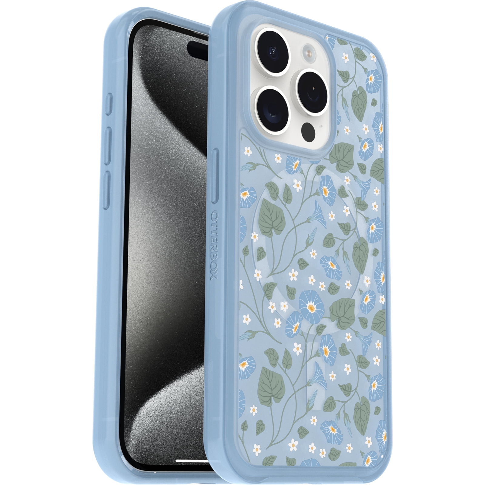 OtterBox Symmetry Series for MagSafe Case for iPhone 15 Pro - Dawn Floral