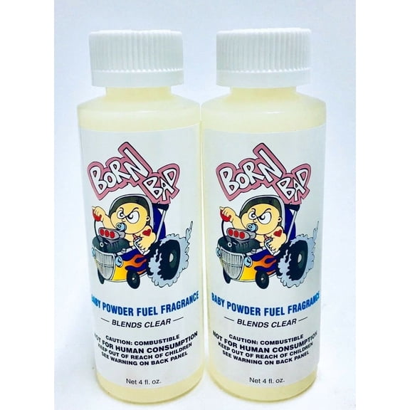 Power Plus Lubricants-2 PACK BABY POWDER Fuel Fragrance for Car, Motorcycle, ATV, IMCA - 4 fl oz