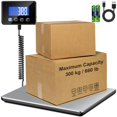 thumbnail image 1 of RAOYAN Shipping Scale, 660 lb / 1 oz High Accuracy Digital Postal Scale with LCD Display, Hold/Tare Function, Shipping Scale for Package, Luggage, Warehouse (Including 2 Batteries, 1 of 6