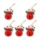 thumbnail image 5 of 5 campanas navideñas con recorte de estrella, encantadoras campanas de metal para decoración navideña. Rojo 3cm, 5 of 9