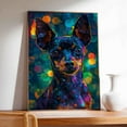 thumbnail image 4 of Hudo Miniature Pinscher Dog Wall Art, Pet Posters - Miniature Pinscher Dog Canvas Wall Art - Framed Wall Art - Dog Paintings, 4 of 5