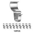 thumbnail image 2 of Bewildely Gancho de acero inoxidable multiusos, fácil organización, colgador de acero inoxidable para colgar, organización de baño, abrigo, Almacenamiento y organización del hogar 10 piezas, 2 of 6