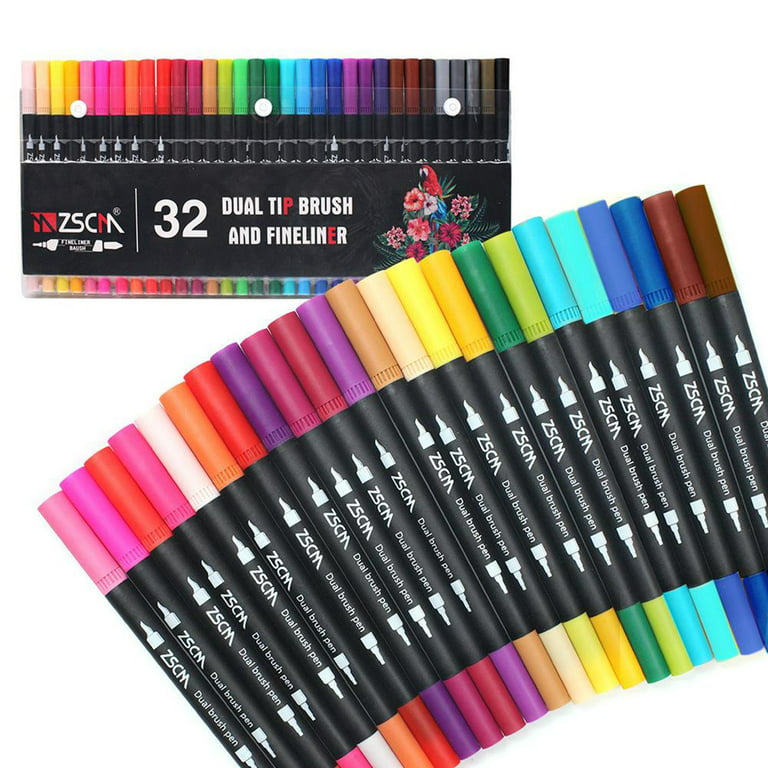 Dual tip water based soft tip brush markers ❣️ ✓12 color 💰 450
