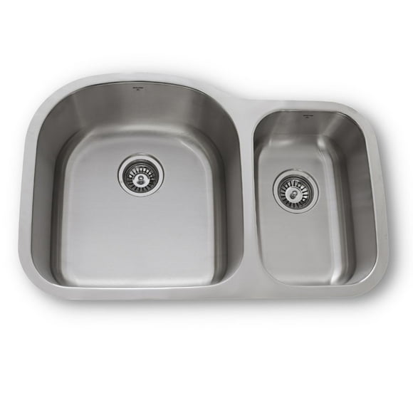 ONEX® Undermount Double bowl 31"X20" -9" & 7"d Stainless steel sink OU3120-9/7