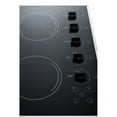 thumbnail image 2 of 27" wide 5-burner radiant cooktop made in the USA in smooth black ceramic glass finish, 2 of 3