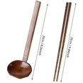 thumbnail image 3 of piezas de cuchara grande japonesa de mango largo, cuchara para ramen, cuchara de madera para olla caliente, cuchara de concha, cuchara de madera para arroz, sopa y postre, 3 of 7