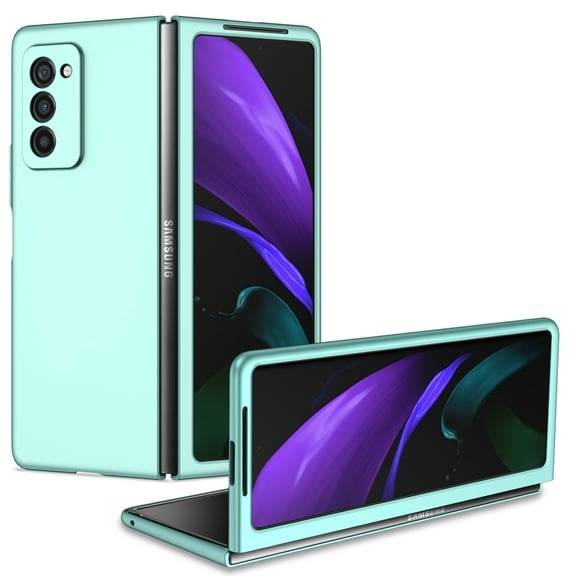 ELEHOLD Matte Case for Samsung Galaxy Z Fold 2,Solid Color Anti-Scratch Ultra Slim Lightweight Case Shockproof Protective Cover for Samsung Z Fold 2,Skyblue