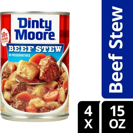 DINTY MOORE Beef Stew With Potatoes & Carrots, 15 Oz Can (Pack of 4)