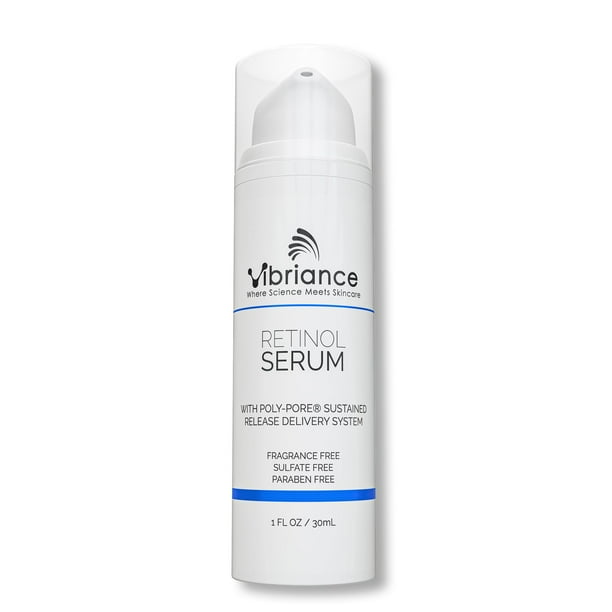 Suero facial con retinol Vibriance: reduce la apariencia de arrugas profundas y poros dilatados, realza el tono y mejora la tez -