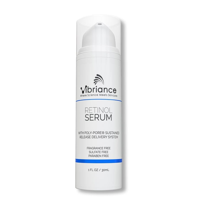 Suero facial con retinol Vibriance: reduce la apariencia de arrugas profundas y poros dilatados, realza el tono y mejora la tez -