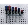 thumbnail image 4 of Triton Products® DuraHook 9" Zinc Plated Steel Multi-Ring Tool Holder for DuraBoard or 1/8" and 1/4" Pegboard, 4 of 5