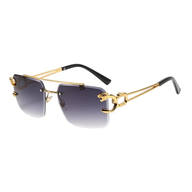 Gafas de sol sin montura perfecl modernas de verano polarizadas para correr Gris