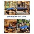 7 Foot Pool 7 Foot Foldable Pool Table, Portable Billiards Table, No Assembly, Blue ...