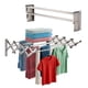 thumbnail image 1 of Stainless Steel Wall Mount Laundry Drying Rack Retractable Fold Away Clothes Dry Rack Easy to Install 22.5 Linear Ft 60 lb Capacity 34 X 24 X 8.5, 1 of 8