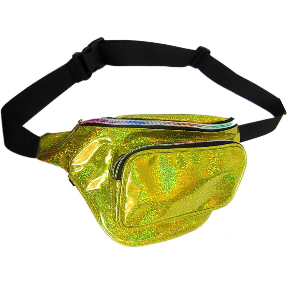 Festival Pack of 6 GOGO Women Fashion Hologram Laser Waist Bag for Rave Party