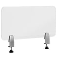 thumbnail image 2 of Flash Furniture Clear Desktop Clamp On Acrylic Sneeze Guard Plastic Panel Desk Divider Partition Shield for Offices, Schools and Libraries, 2 of 5