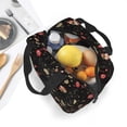 thumbnail image 4 of Lsque Red White Flowers Pattern Lunch Bag Women/Men Insulated Lunch Box,Small Leakproof Cooler Food Lunch Containers Reusable High Capacity Lunch Tote Bags, 4 of 6