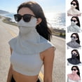thumbnail image 2 of Sun Protection Guard Lightweight Quick-Dry Fabric Ice Silk Face Guard Shawl Design Semi-covered Face Neck Sun Shield, 2 of 8
