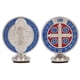 thumbnail image 1 of Decoración De Metal Benedict, Medallas De San Benito Resistentes Y Duraderas, Esmalte Azul Rojo Para Ceremonia De Confirmación, 1 of 7