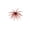Red, variant on ROSINE Floating Sea Urchin Soft Fishing Lure, 4.33" Durable TPE Creature Bait with Reflective Stars for Bass, Trout, Pike & Perch, Freshwater & Saltwater Fishing Baits,1,Blue,4.33"