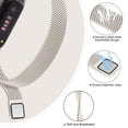 thumbnail image 2 of Band for Fitbit Inspire 3 Bands Women Men, Stainless Steel Metal Mesh Loop Adjustable Magnetic Wristband Replacement Straps Compatible with Fitbit Inspire 3 Fitness Tracker, 2 of 6