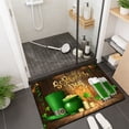 thumbnail image 4 of Tyidzon St. Patrick's Day Green Shamrock Bathroom Rug, Shamrocks Washable Non Slip Decorative Doormat, Soft Absorbent Shower Mat for Bathroom Indoor Outdoor Entrance, 4 of 6