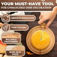thumbnail image 6 of V TOWER Cheese Curler Slicer Stainless Steel Blade Wood Base 1 Pack, 6 of 9