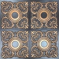 thumbnail image 1 of Drop-In, Glue-Up 2'x2' Faux Tin PVC Ceiling Tile , Antique Copper, Pack of 10, 1 of 5