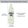 thumbnail image 5 of HELLHERO Elastic Edge Ironing Board Covers Hook and Loop Fastener Stylish Ironing Board Cover Cloth 15"x54" Soft Mothers Day Tulip, 5 of 5