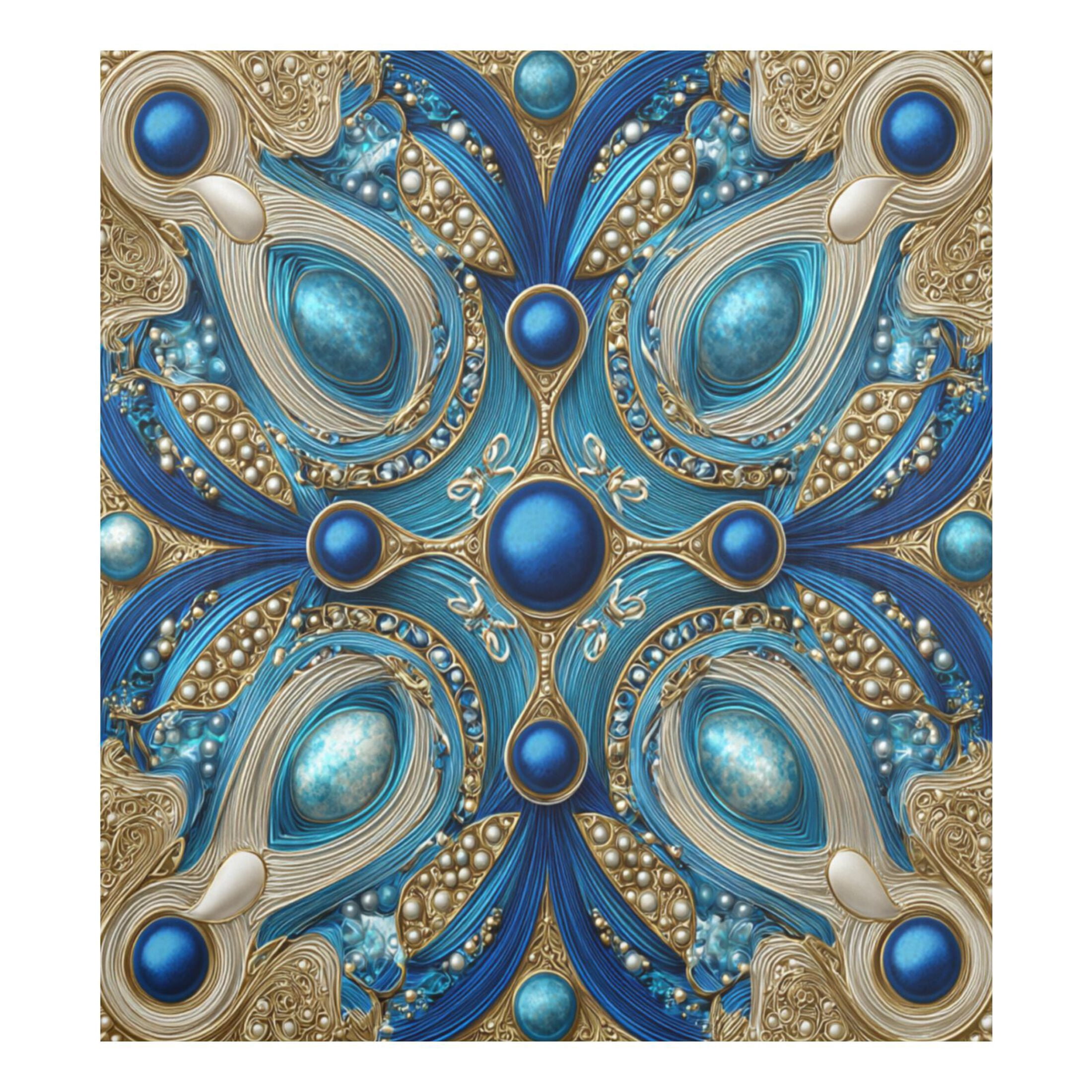 Dishwasher Magnetic Refrigerator Magnet Cover Sticker Home Decorative 23"x26" Blue Agate