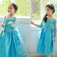 thumbnail image 3 of HAWEE Costume de Princesse Elsa pour Filles Reine des Neiges Déguisement de Fête Cosplay Robe de Fantaisie, 3 of 7