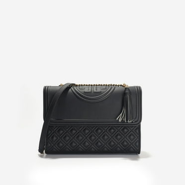 TB New Fashion Women's Quilted Leather Shoulder Bag with Chain Strap With Logo