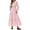 Pink, variant on PRETTYGARDEN Women's Fall Maxi Dress Long Sleeve V Neck Eyelet Hollow Out A Line Long Flowy Wedding Guest Dresses