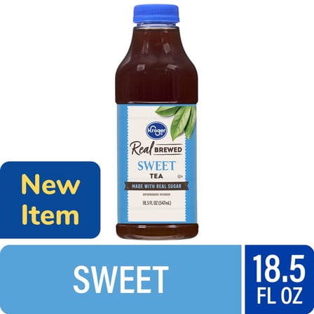 KR Real Brewed Sweet Tea, Made with Real Sugar, 18.5 fl oz
